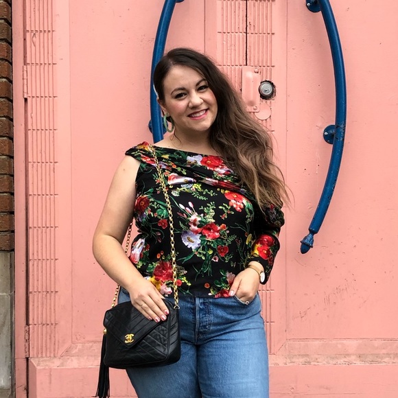 Alice + Olivia Tops - Alice + Olivia Serita Floral One Shoulder Top